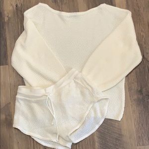 Sweater Shorts Matching Set